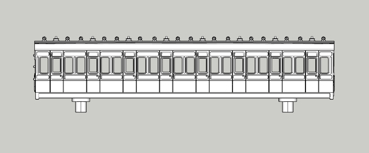 (image for) (N) LSWR 48ft 8 cmpt BiComp 2nd-3rd/Third - sw848/772